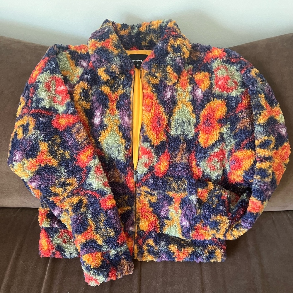 Vibrant Multicolor Fleece Jacket